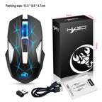 HXSJ T300 7 Keys 2400DPI 2.4G Colorful Luminous Wireless Mouse, T300 Black, T300 White – Durable Build, Easy to Use