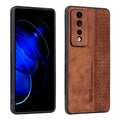 AZNS 3D Embossed Skin Feel Phone Case, For Honor 80 GT 5G, For Samsung Galaxy A24 4G For Honor 80 GT 5G Brown