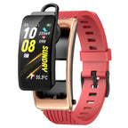 K20 1.14 inch Silicone Band Earphone Detachable Life Waterproof Smart Watch Support Bluetooth Call, Silicone Band (Black Rose Gold) Silicone Band (Black Rose Gold) Black Rose Gold