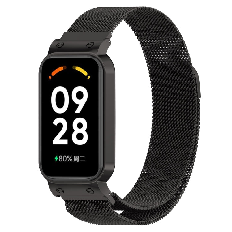2 in 1 Milan Metal Watch Band, For Redmi Band 2 For Redmi Band 2 Black