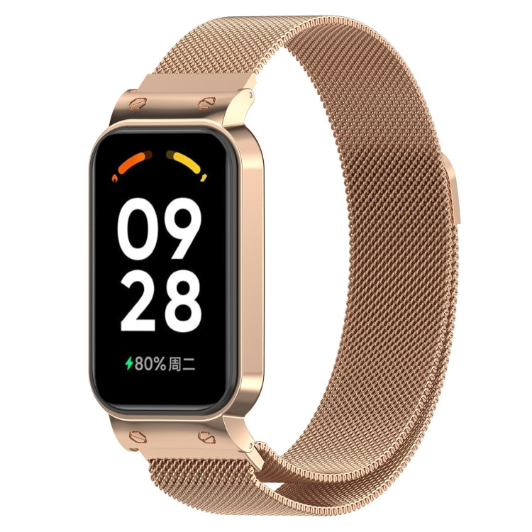 2 in 1 Milan Metal Watch Band, For Redmi Band 2 For Redmi Band 2 Rose Gold