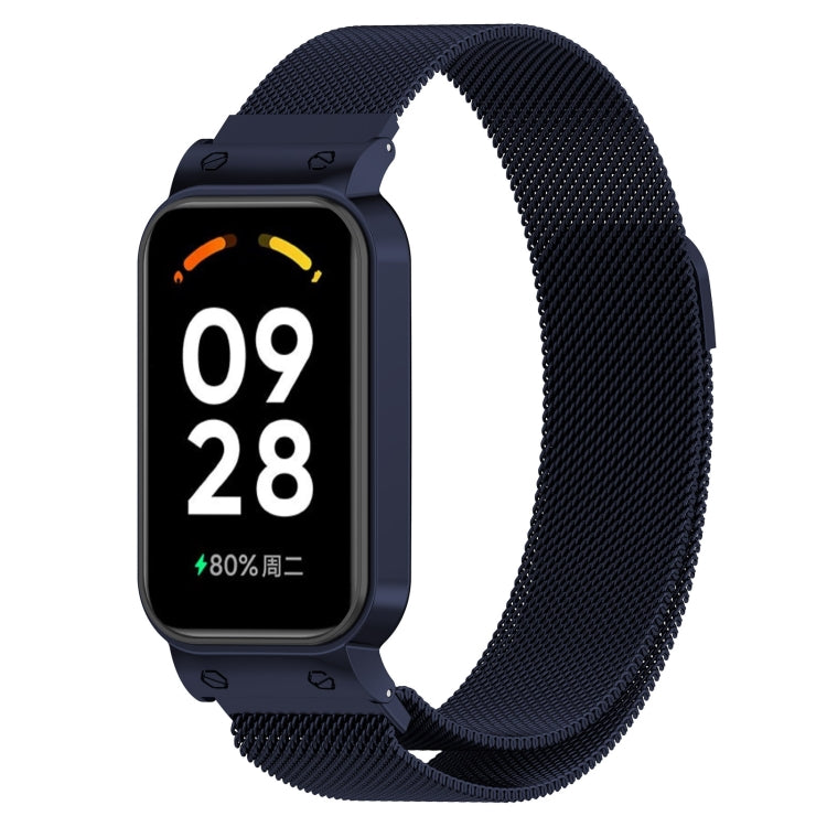 2 in 1 Milan Metal Watch Band, For Redmi Band 2 For Redmi Band 2 Ink Blue