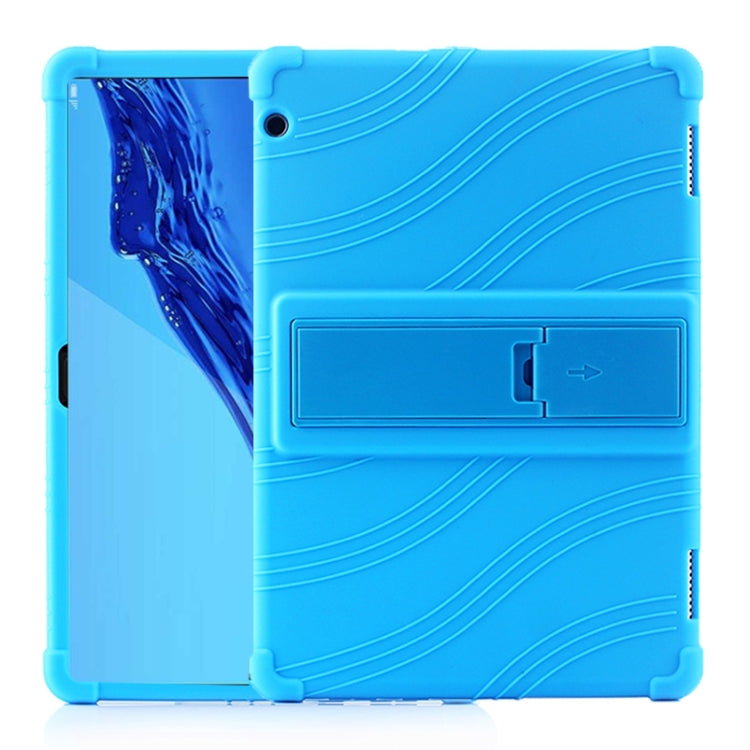 Tablet PC Silicone Protective Case with Invisible Bracket – Durable Build, Easy to Use, For Huawei MediaPad T5, For Lenovo Tab E10, For iPad 6 (9.7 Universal) For Huawei MediaPad T5 Sky Blue