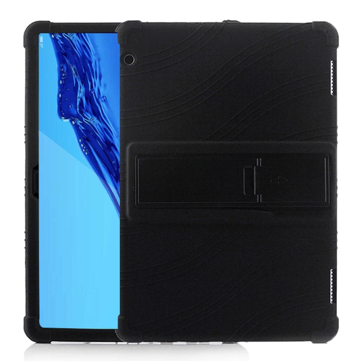 Tablet PC Silicone Protective Case with Invisible Bracket – Durable Build, Easy to Use, For Huawei MediaPad T5, For Lenovo Tab E10, For iPad 6 (9.7 Universal) For Huawei MediaPad T5 Black