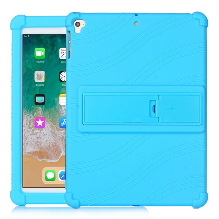 Tablet PC Silicone Protective Case with Invisible Bracket – Durable Build, Easy to Use, For Huawei MediaPad T5, For Lenovo Tab E10, For iPad 6 (9.7 Universal) For iPad 6 (9.7 Universal) Sky Blue