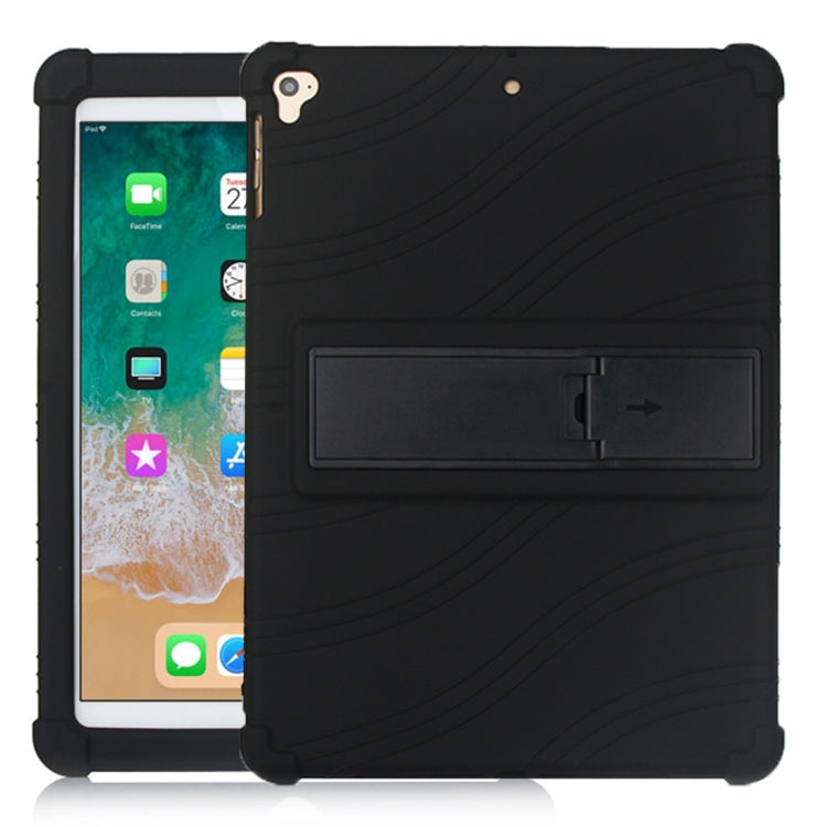 Tablet PC Silicone Protective Case with Invisible Bracket – Durable Build, Easy to Use, For Huawei MediaPad T5, For Lenovo Tab E10, For iPad 6 (9.7 Universal) For iPad 6 (9.7 Universal) Black