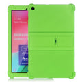 Tablet PC Silicone Protective Case with Invisible Bracket, For Galaxy Tab A 10.1 (2019) T510, For Galaxy Tab S5e T720 For Galaxy Tab A 10.1 (2019) T510 Green