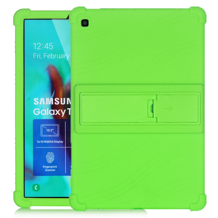 Tablet PC Silicone Protective Case with Invisible Bracket – Durable Build, Easy to Use, For Galaxy Tab A 10.1 (2019) T510, For Galaxy Tab S5e T720 For Galaxy Tab S5e T720 Green