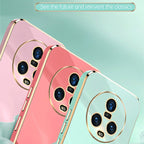 XINLI Straight Edge 6D Electroplate TPU Phone Case – TPU, For Honor Magic5 5G, For Honor Magic5 Pro 5G, For Honor X7a 2023