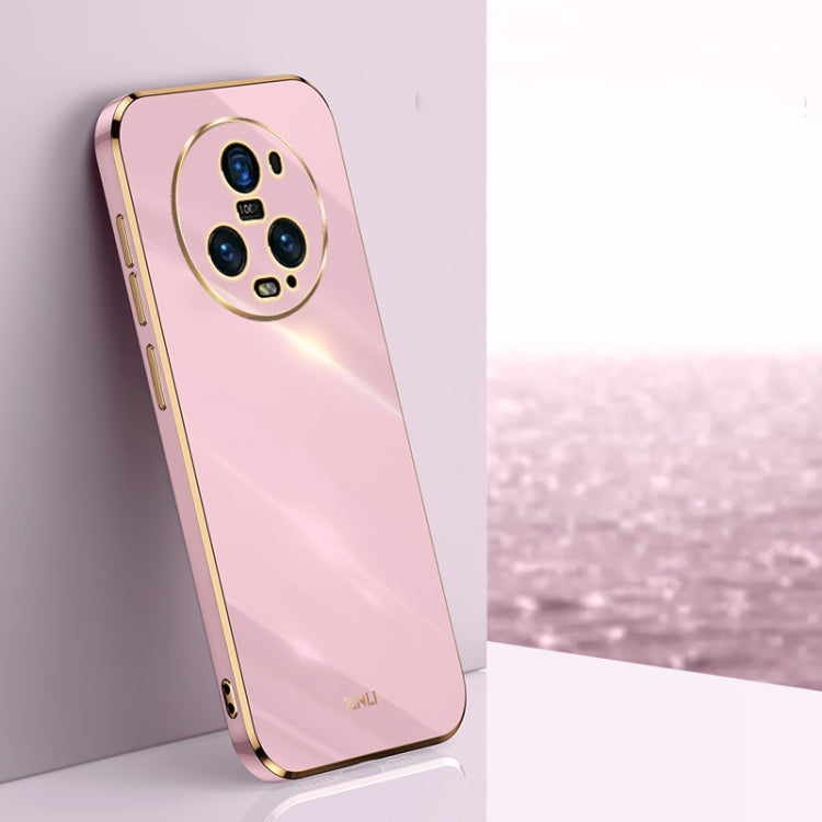 XINLI Straight Edge 6D Electroplate TPU Phone Case – TPU, For Honor Magic5 5G, For Honor Magic5 Pro 5G, For Honor X7a 2023 For Honor Magic5 Pro 5G Cherry Purple