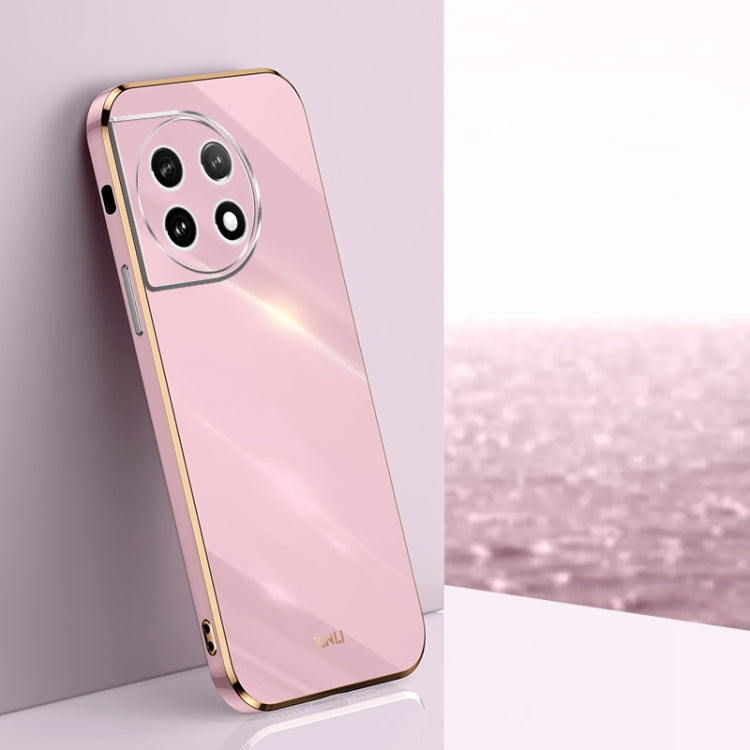 XINLI Straight Edge 6D Electroplate TPU Phone Case – TPU, For OnePlus 11, For OnePlus Ace 2, For Realme GT Neo 5 For OnePlus 11 Cherry Purple