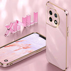 XINLI Straight Edge 6D Electroplate TPU Phone Case – TPU, For OnePlus 11, For OnePlus Ace 2, For Realme GT Neo 5