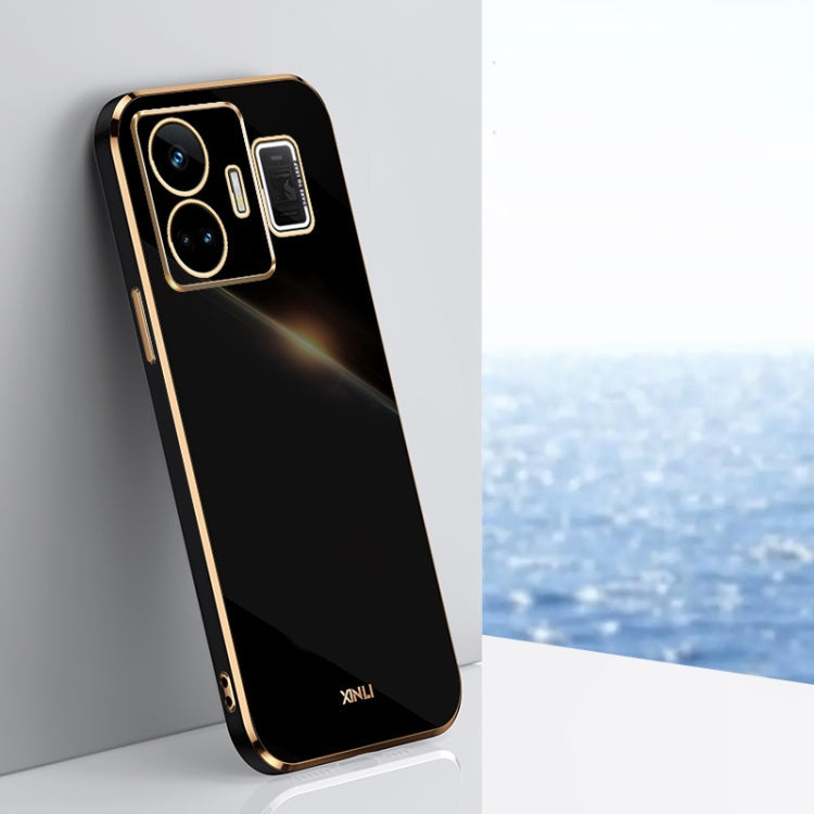 XINLI Straight Edge 6D Electroplate TPU Phone Case – TPU, For OnePlus 11, For OnePlus Ace 2, For Realme GT Neo 5 For Realme GT Neo 5 Black