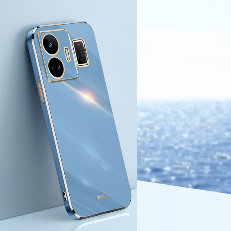 XINLI Straight Edge 6D Electroplate TPU Phone Case – TPU, For OnePlus 11, For OnePlus Ace 2, For Realme GT Neo 5 For Realme GT Neo 5 Celestial Blue