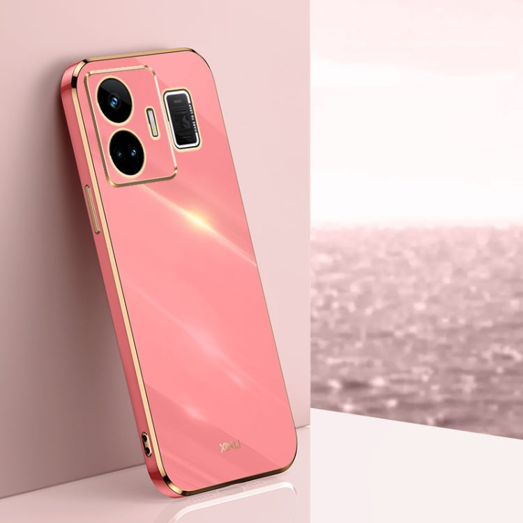 XINLI Straight Edge 6D Electroplate TPU Phone Case – TPU, For OnePlus 11, For OnePlus Ace 2, For Realme GT Neo 5 For Realme GT Neo 5 Hawthorn Red