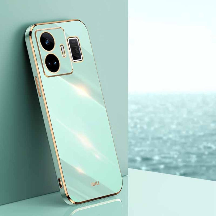 XINLI Straight Edge 6D Electroplate TPU Phone Case – TPU, For OnePlus 11, For OnePlus Ace 2, For Realme GT Neo 5 For Realme GT Neo 5 Mint Green