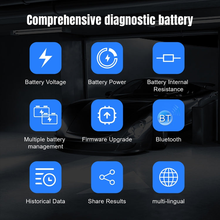 KONNWEI BK200 6V/12V/24V Car Bluetooth Battery Tester – Bluetooth, 4K