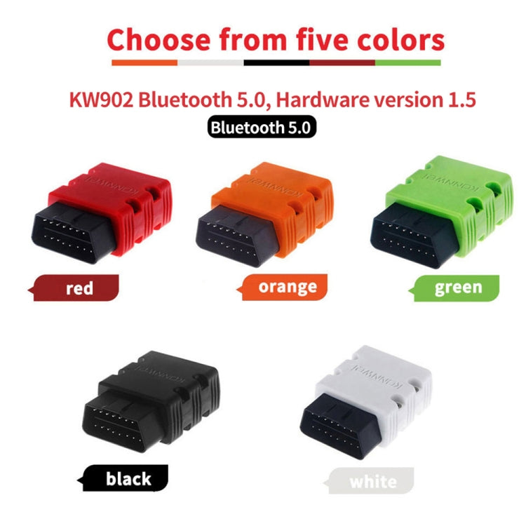 KONNWEI KW902 Bluetooth 5.0 OBD2 Car Fault Diagnostic Scan Tools Support IOS / Android – Bluetooth