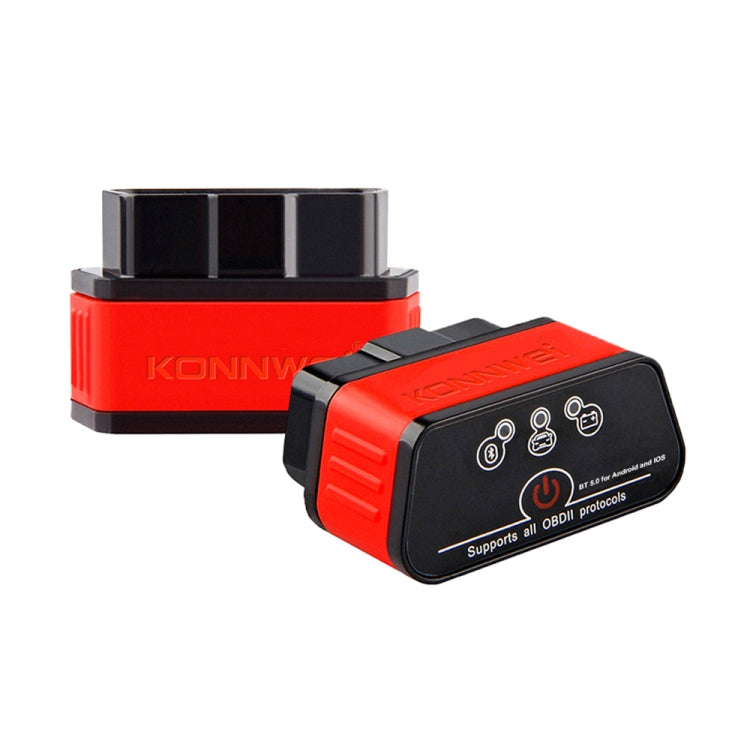 KONNWEI KW903 Bluetooth 5.0 OBD2 Car Fault Diagnostic Scan Tools Support IOS / Android, KW903 KW903 Black Red