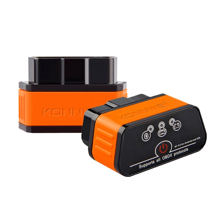 KONNWEI KW903 Bluetooth 5.0 OBD2 Car Fault Diagnostic Scan Tools Support IOS / Android, KW903 – Bluetooth KW903 Black Orange
