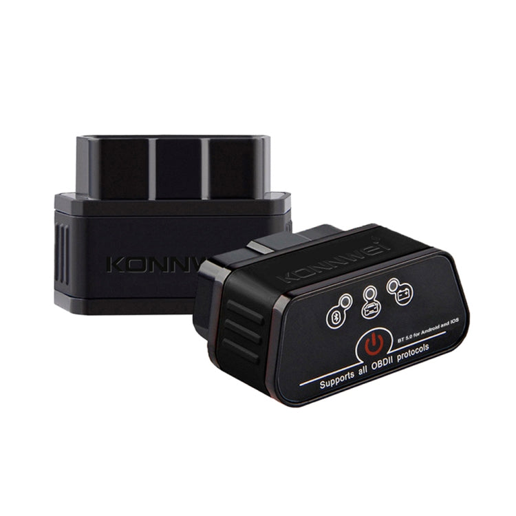 KONNWEI KW903 Bluetooth 5.0 OBD2 Car Fault Diagnostic Scan Tools Support IOS / Android, KW903 – Bluetooth KW903 Black