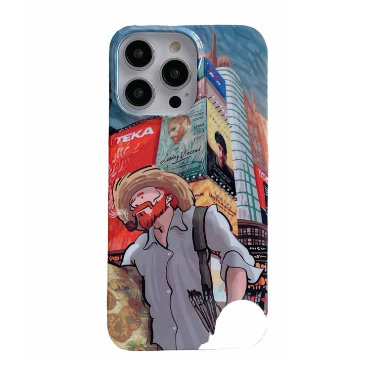 Oil Painting Glossy PC Phone Case, For iPhone 14, For iPhone 14 Plus, For iPhone 14 Pro, For iPhone 14 Pro Max, For iPhone 13, For iPhone 13 Pro For iPhone 14 Edifice