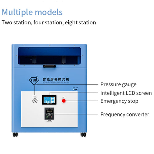 Multi-station Mobile Phone Screen Water Mill Polishing Machine, TBK 938M, TBK 938, TBK 938L – Waterproof