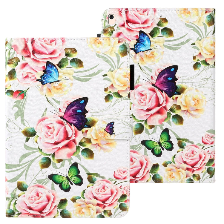Case – 9.7" Screen, Leather (iPad 10) For iPad 10.2 White Peony Flower