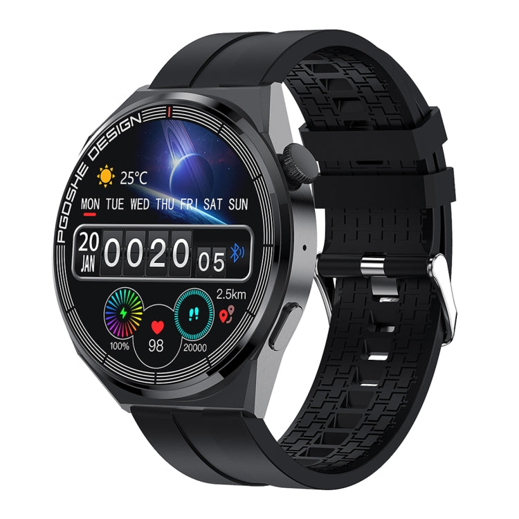 PG3 Smart Watch – 1.41" Screen, Blood Pressure Monitoring, Heart Rate Monitoring Black