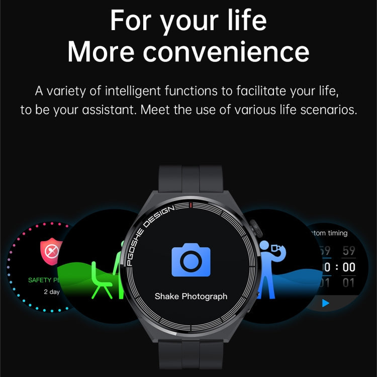 PG3 Smart Watch – 1.41" Screen, Blood Pressure Monitoring, Heart Rate Monitoring