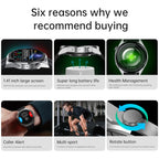 PG3 Smart Watch – 1.41" Screen, Blood Pressure Monitoring, Heart Rate Monitoring