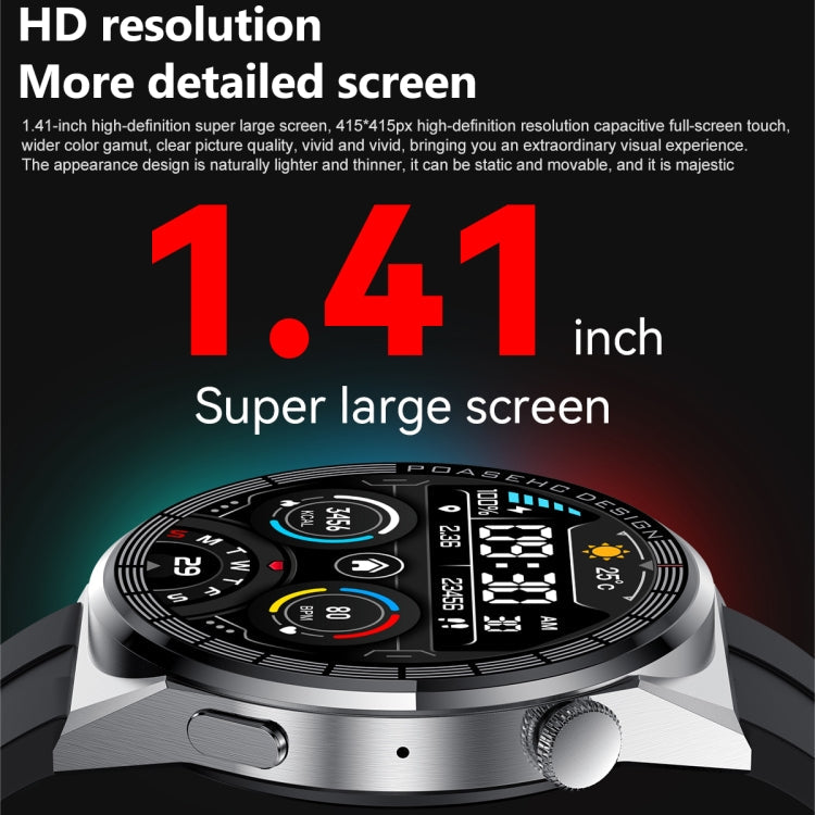 PG3 Smart Watch – 1.41" Screen, Blood Pressure Monitoring, Heart Rate Monitoring