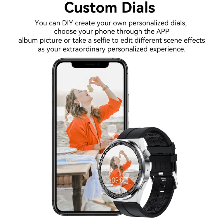 PG3 Smart Watch – 1.41" Screen, Blood Pressure Monitoring, Heart Rate Monitoring