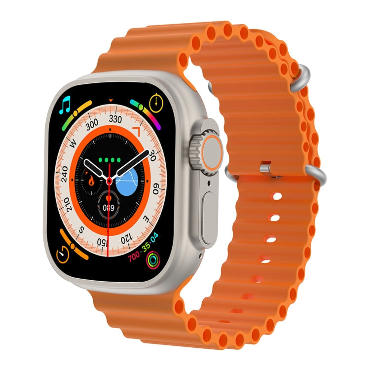 S800 Smart Watch – 1.96" Screen, Blood Pressure Monitoring, Heart Rate Monitoring Orange
