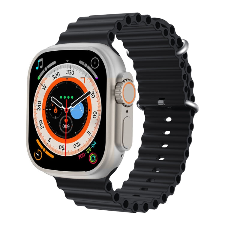 S800 Smart Watch – 1.96" Screen, Blood Pressure Monitoring, Heart Rate Monitoring Black