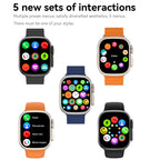 S800 Smart Watch – 1.96" Screen, Blood Pressure Monitoring, Heart Rate Monitoring