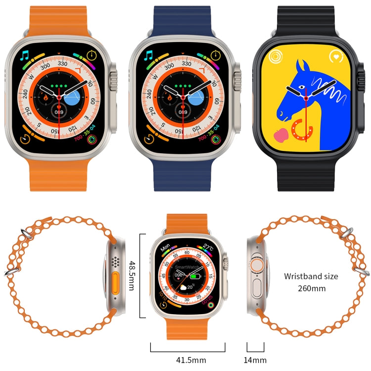S800 Smart Watch – 1.96" Screen, Blood Pressure Monitoring, Heart Rate Monitoring