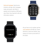 S800 Smart Watch – 1.96" Screen, Blood Pressure Monitoring, Heart Rate Monitoring