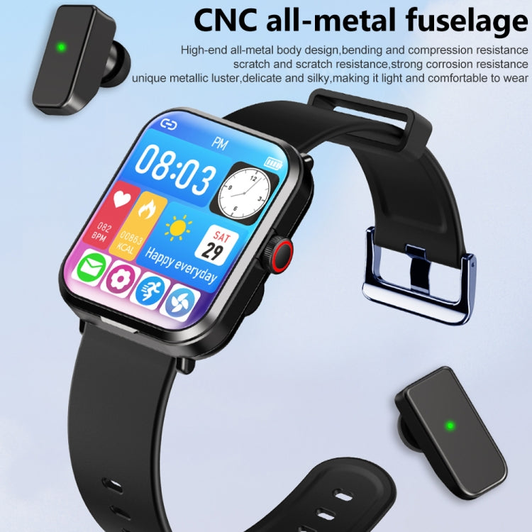 S6 TWS Earphone 1.91 inch Smart Bracelet Support Bluetooth Call / Health Monitoring