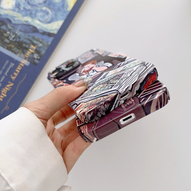 Precise Hole Oil Painting Glossy PC Phone Case, For iPhone 14, For iPhone 14 Plus, For iPhone 14 Pro, For iPhone 14 Pro Max, For iPhone 13, For iPhone 13 Pro, For iPhone 13 Pro Max, For iPhone 12