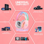 X26 USB+3.5mm RGB Wired Gaming Headset, X26 – Durable Build, Easy to Use