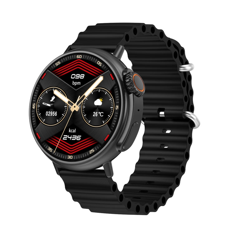 MT30 1.6 inch HD Screen TPU Strap Smart Watch Supports Voice Calls/Blood Oxygen Monitoring, TPU Strap TPU Strap Black