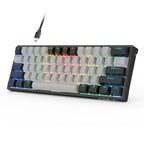 AULA F3261 Type-C Wired Hot Swappable 61 Keys RGB Mechanical Keyboard – Wear-resistant