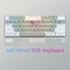 AULA F3261 Type-C Wired Hot Swappable 61 Keys RGB Mechanical Keyboard – Wear-resistant