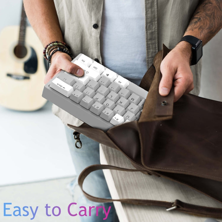 AULA F3261 Type-C Wired Hot Swappable 61 Keys RGB Mechanical Keyboard – Wear-resistant