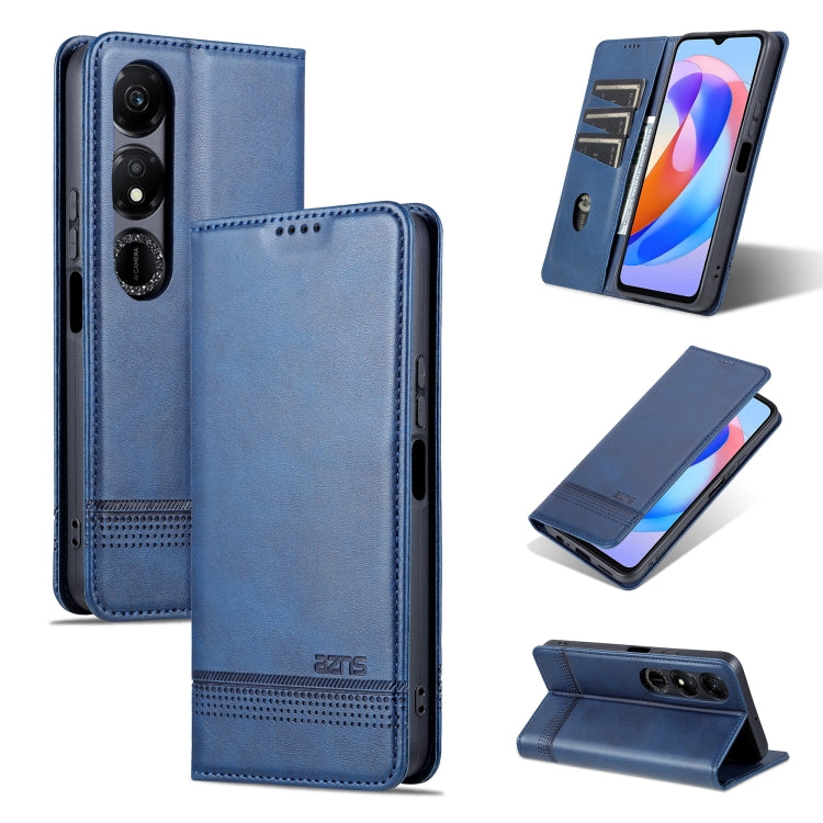 AZNS Magnetic Calf Texture Flip Leather Phone Case – Magnetic, Card Slot, Flip, For Honor Play 50 Plus, For Honor X50, For Honor X50i/90 Lite, For Honor Play 40