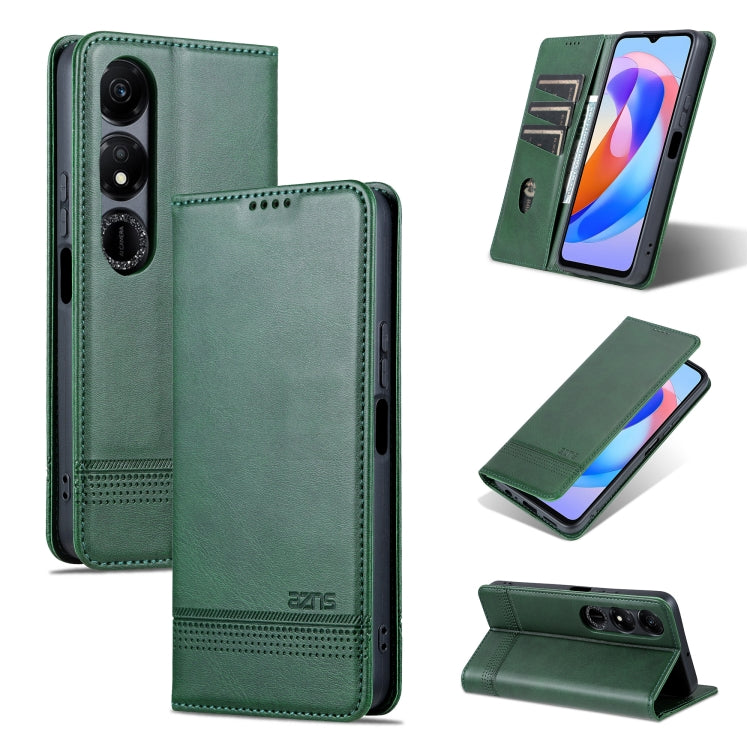 AZNS Magnetic Calf Texture Flip Leather Phone Case – Magnetic, Card Slot, Flip, For Honor Play 50 Plus, For Honor X50, For Honor X50i/90 Lite, For Honor Play 40