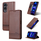 AZNS Magnetic Calf Texture Flip Leather Phone Case – Magnetic, Card Slot, Flip, For Honor Play 50 Plus, For Honor X50, For Honor X50i/90 Lite, For Honor Play 40
