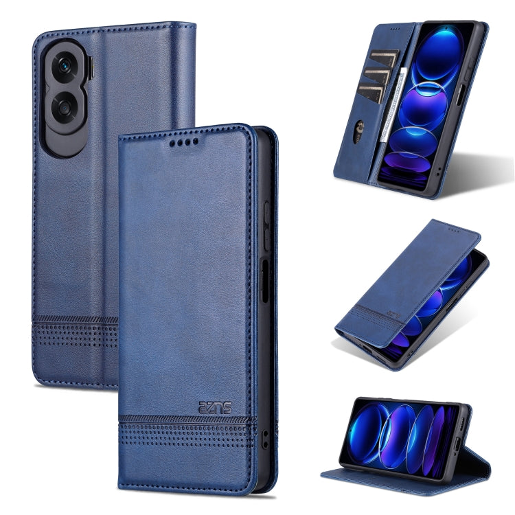 AZNS Magnetic Calf Texture Flip Leather Phone Case – Magnetic, Card Slot, Flip, For Honor Play 50 Plus, For Honor X50, For Honor X50i/90 Lite, For Honor Play 40