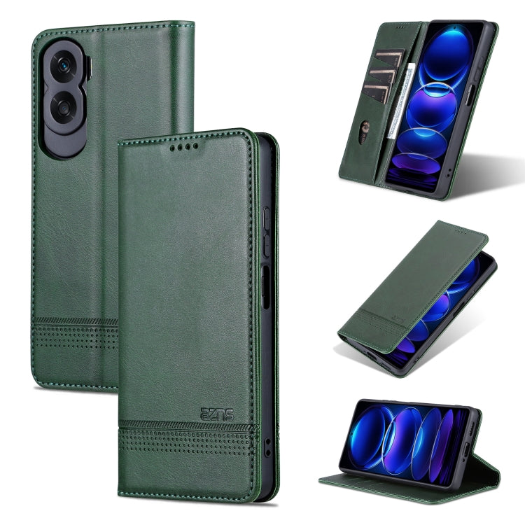 AZNS Magnetic Calf Texture Flip Leather Phone Case – Magnetic, Card Slot, Flip, For Honor Play 50 Plus, For Honor X50, For Honor X50i/90 Lite, For Honor Play 40